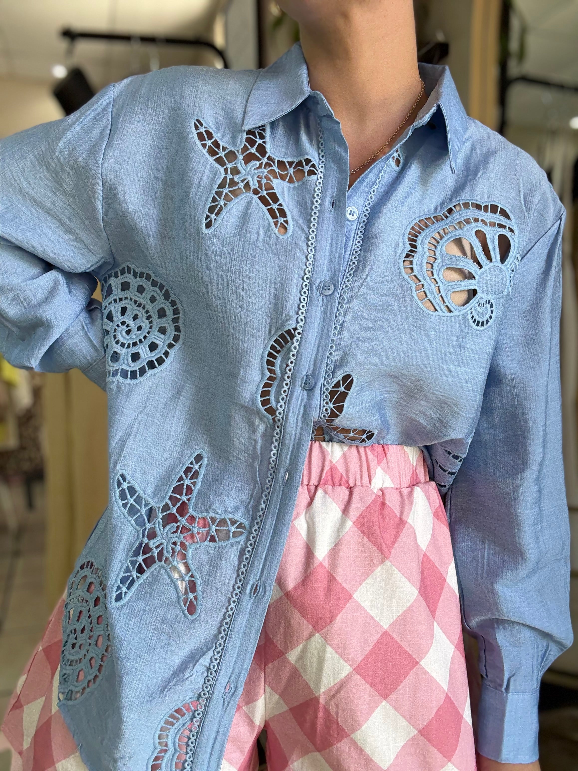 Baby Blue Sea Blouse