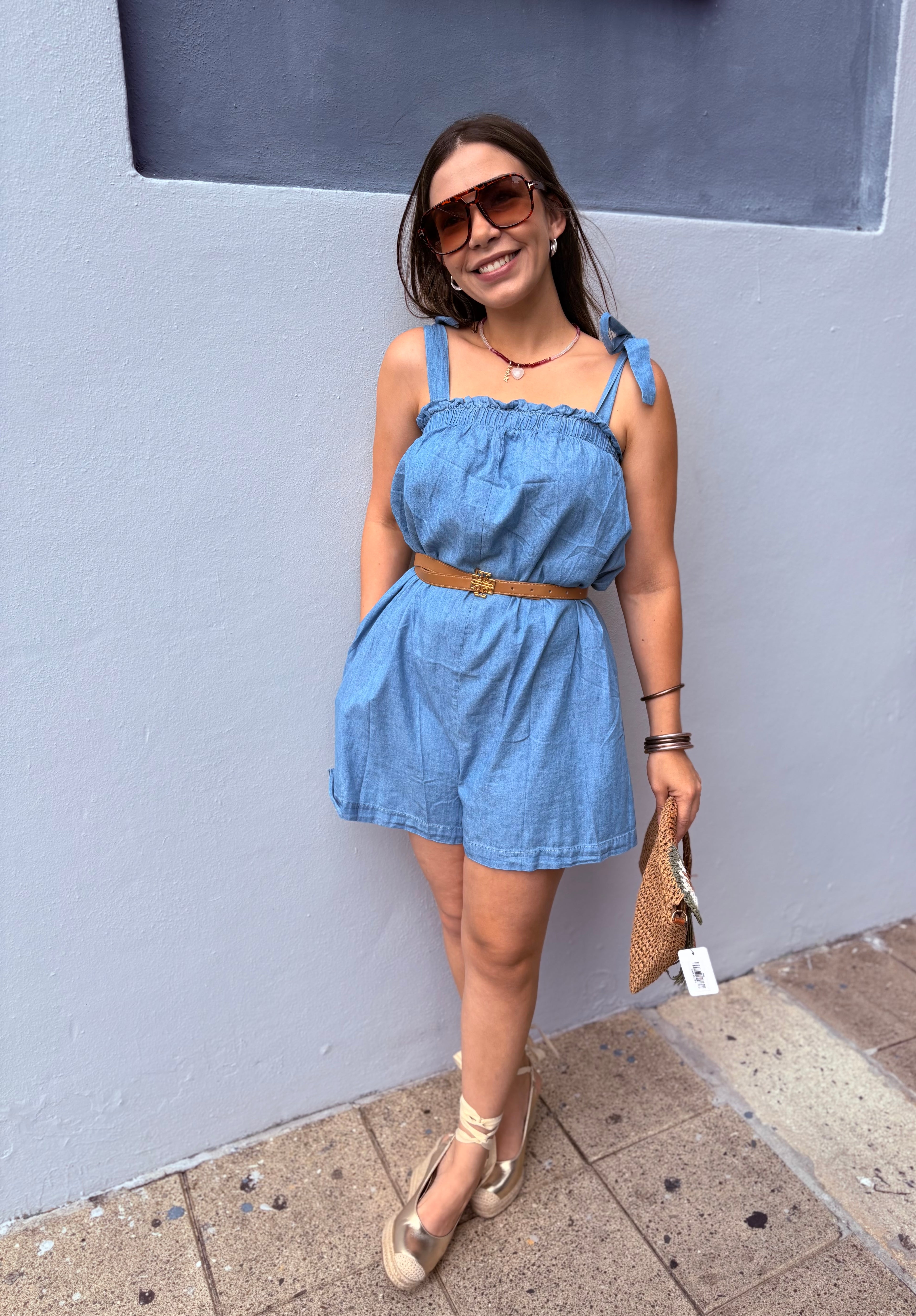 Denim kimono