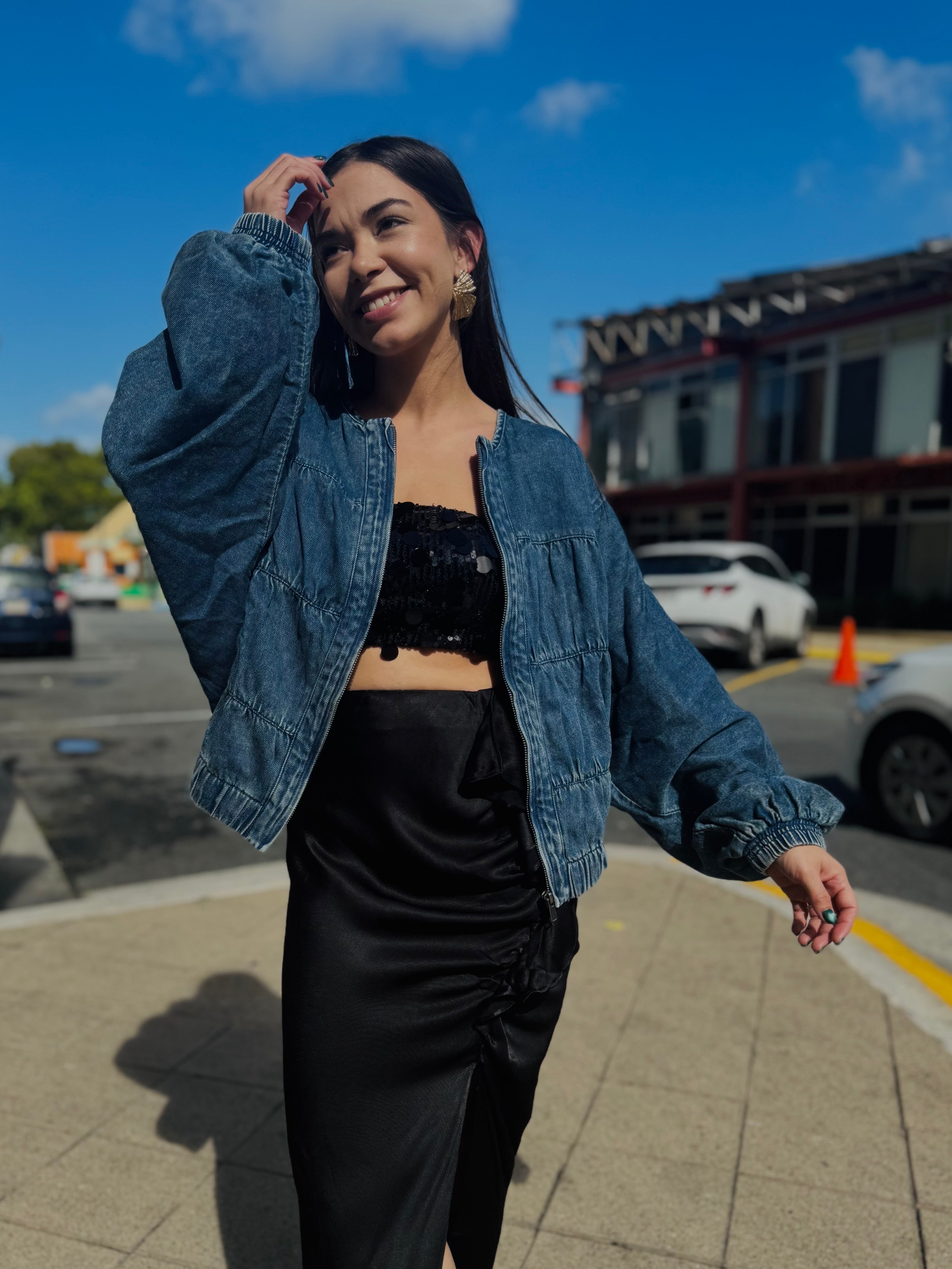 Bubble Denim Jacket
