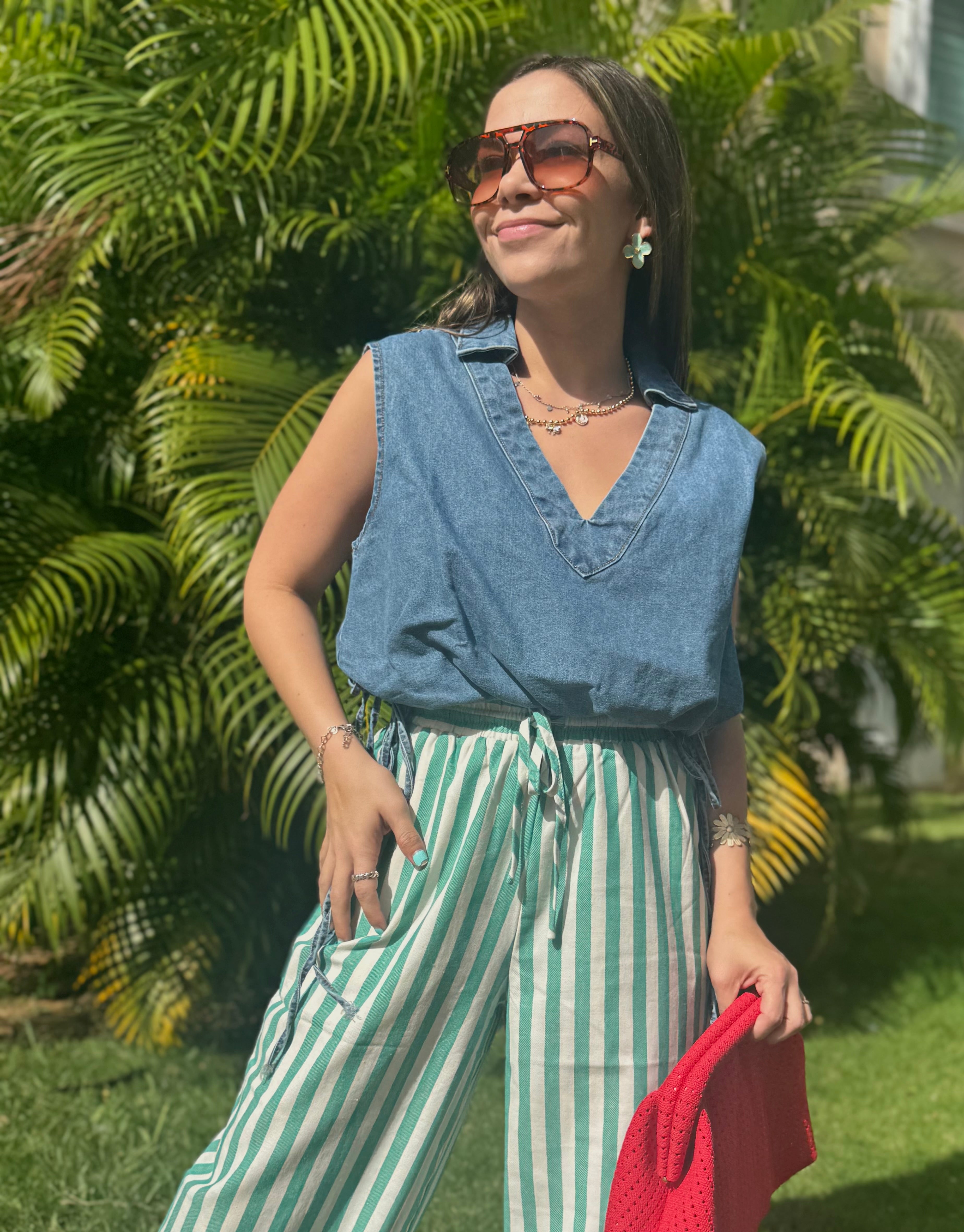 Daniela Denim Top