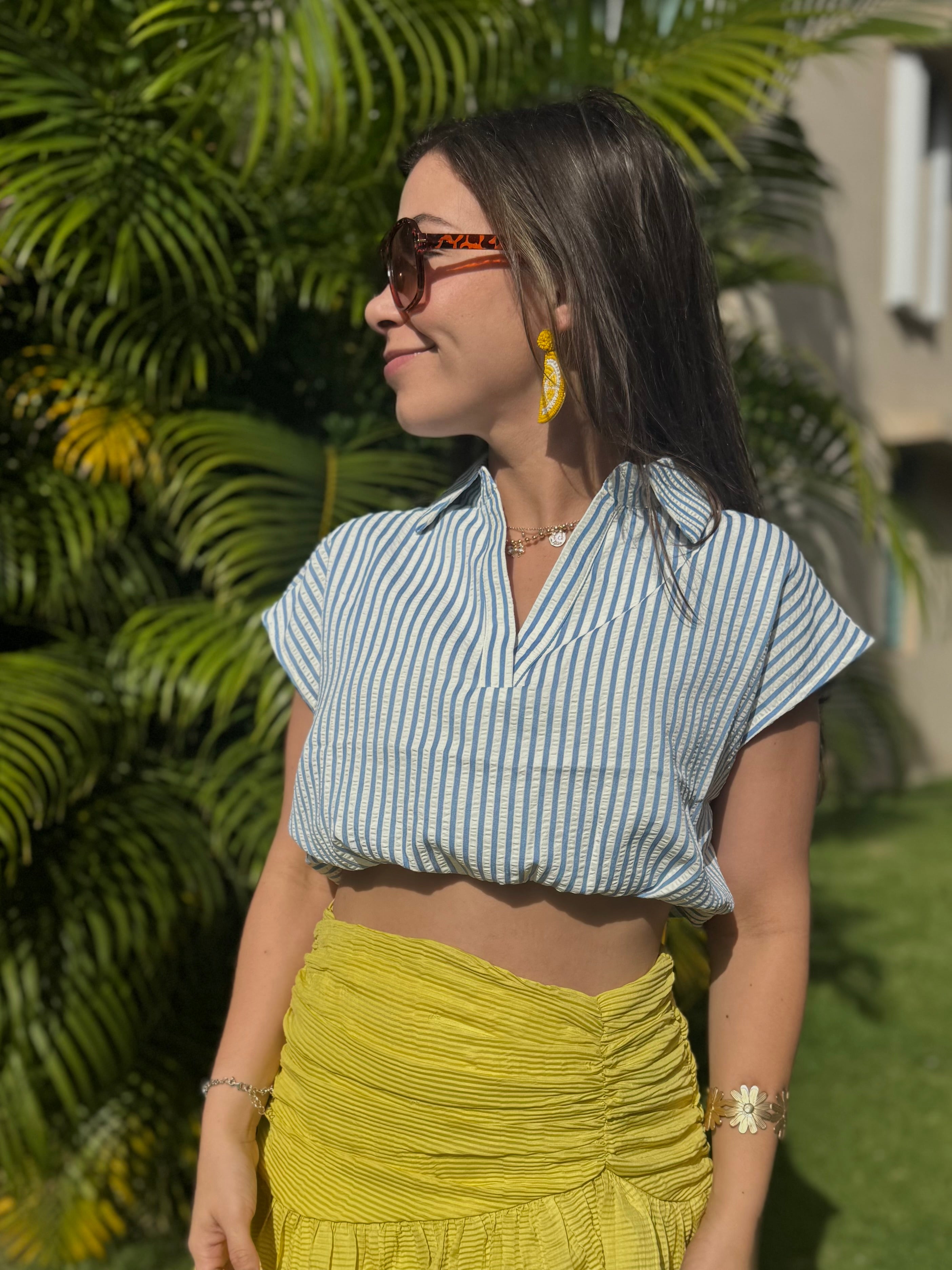 Blue Stripe top