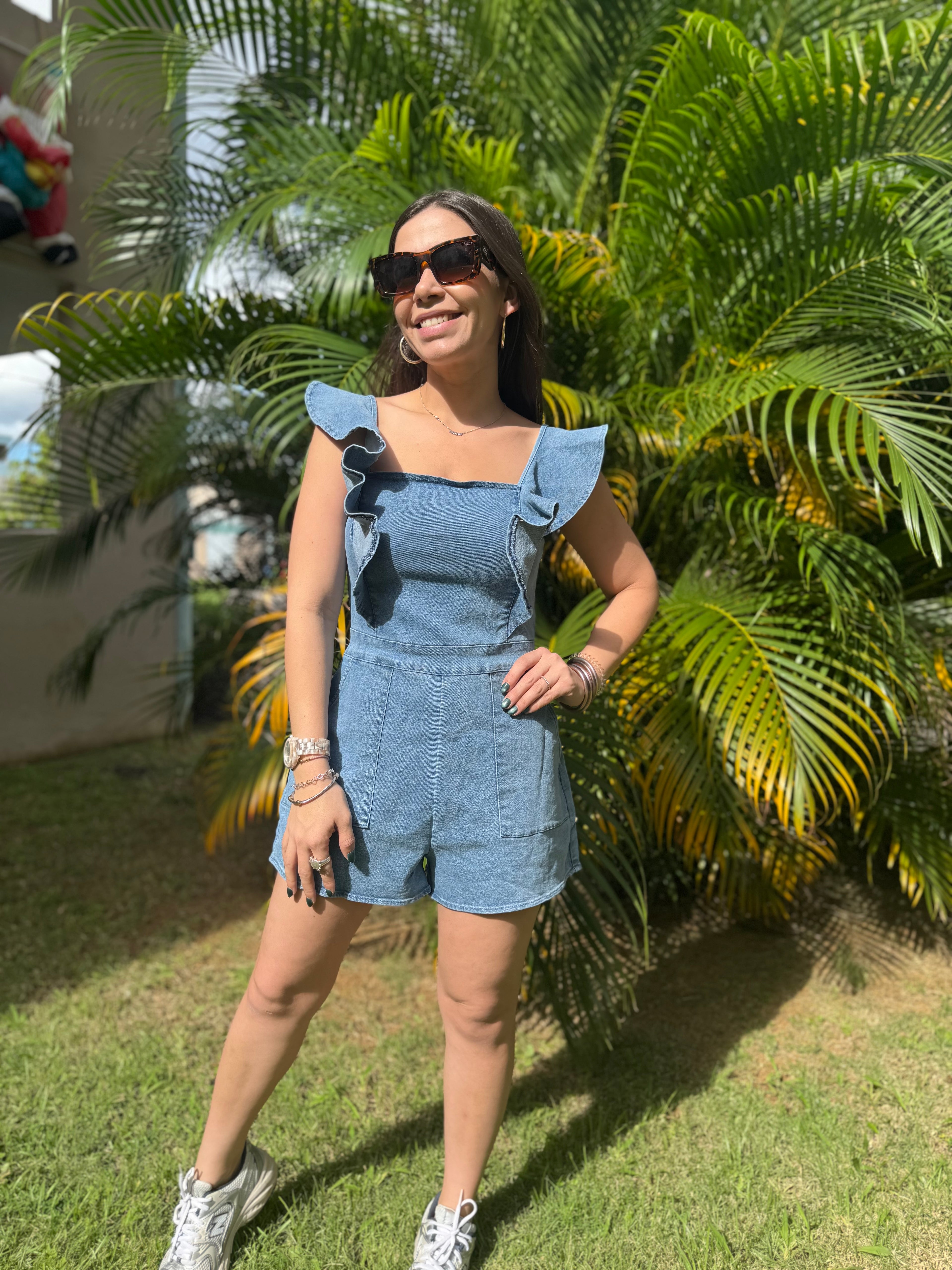 Denim Romper